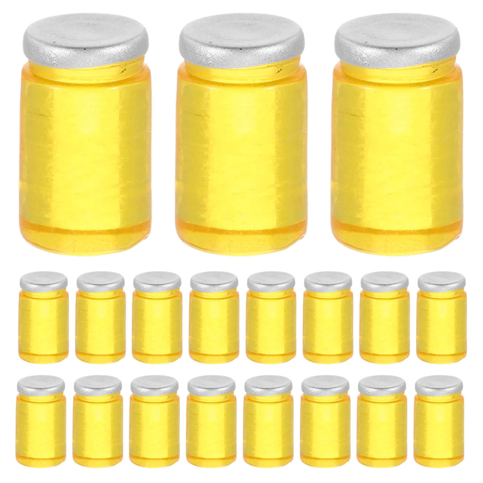 

30Pcs Miniature Honey Jars 1:12 Scale Realistic Resin Dollhouse Kitchen Decor Accessories for DIY Micro Landscape Photography
