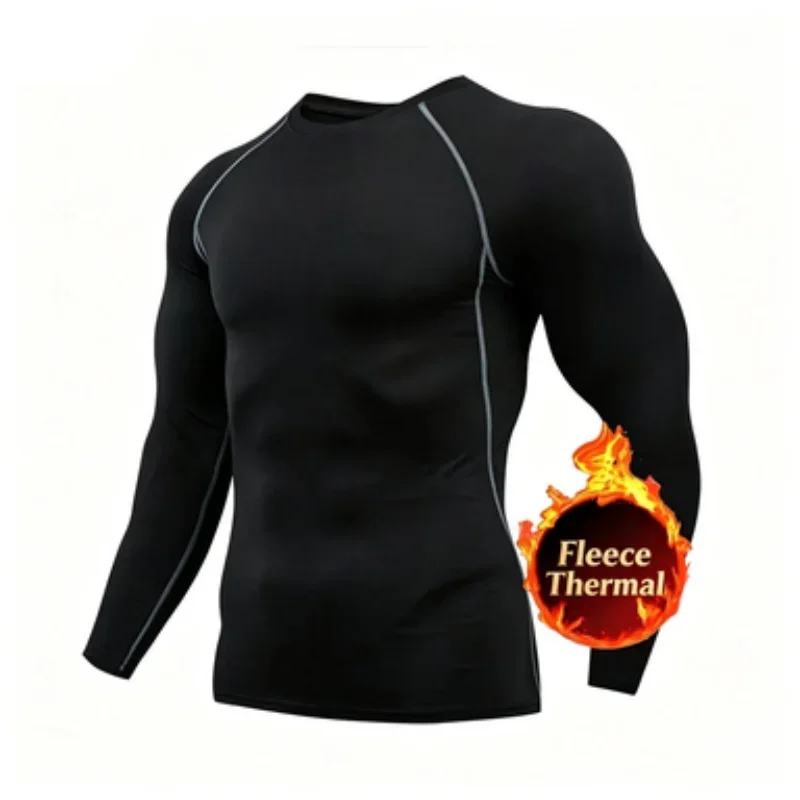 Men Sport T-shirt Quick Dry Bodybuilding Running Shirt Long Sleeve Compression Top Gym T Shirt Men Fitness Tight Rashgard