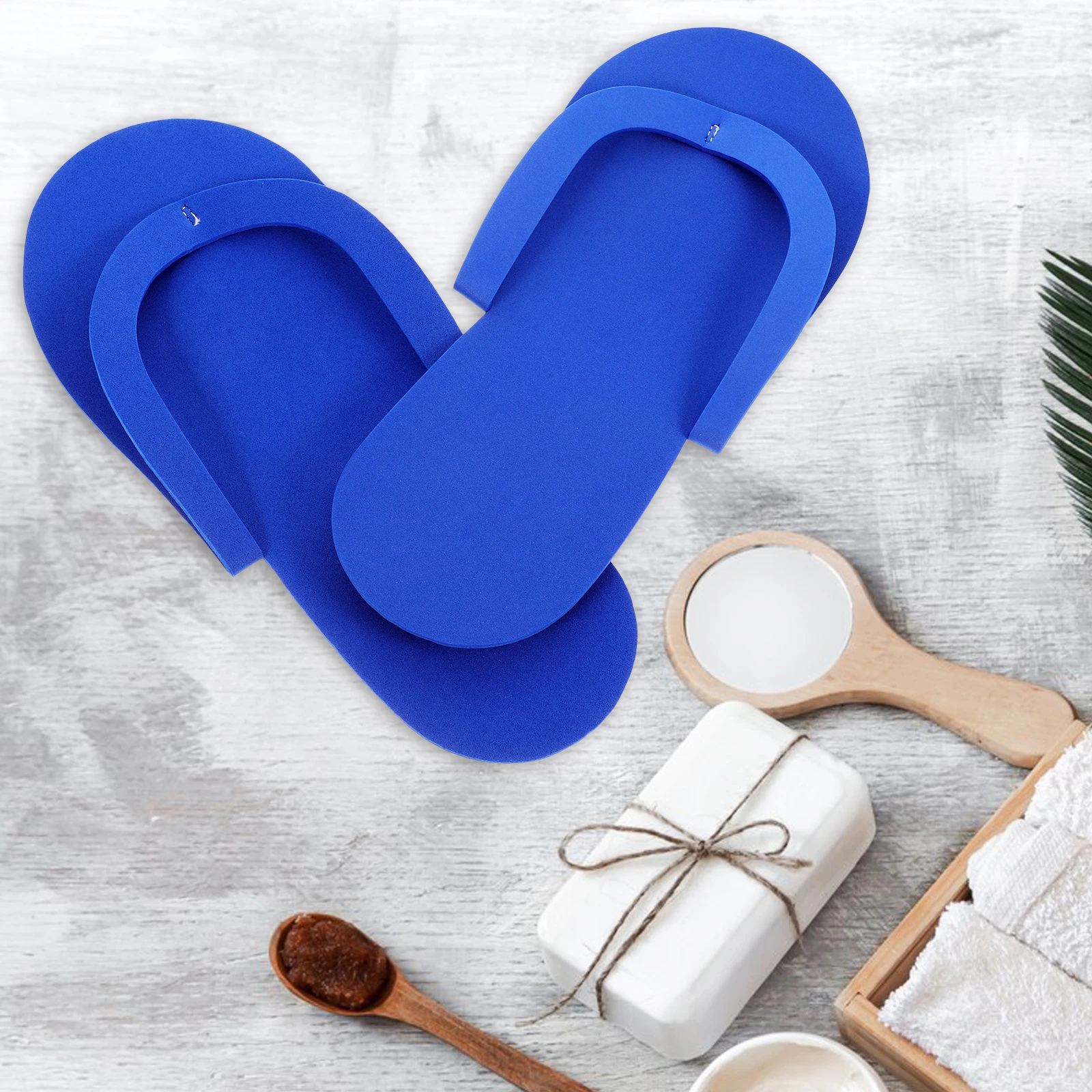 

36 Pairs Disposable EVA Foam Slippers for Salon Spa Unisex Guests Lightweight Soft Elastic Break-resistant Foot Care