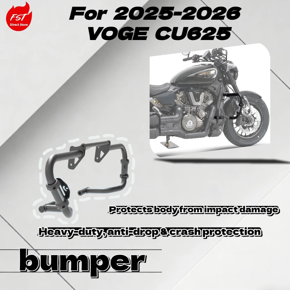 

For 2025-2026 VOGE CU625 AMT Automatic Crash Bar Bumper Anti-fall Guard Motorcycle Modified Accessories