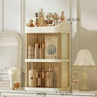 Boîte de rangement de maquillage de grande capacité, stockage en élasthanne T1, étanche à la poussière, pour cosmétiques 2