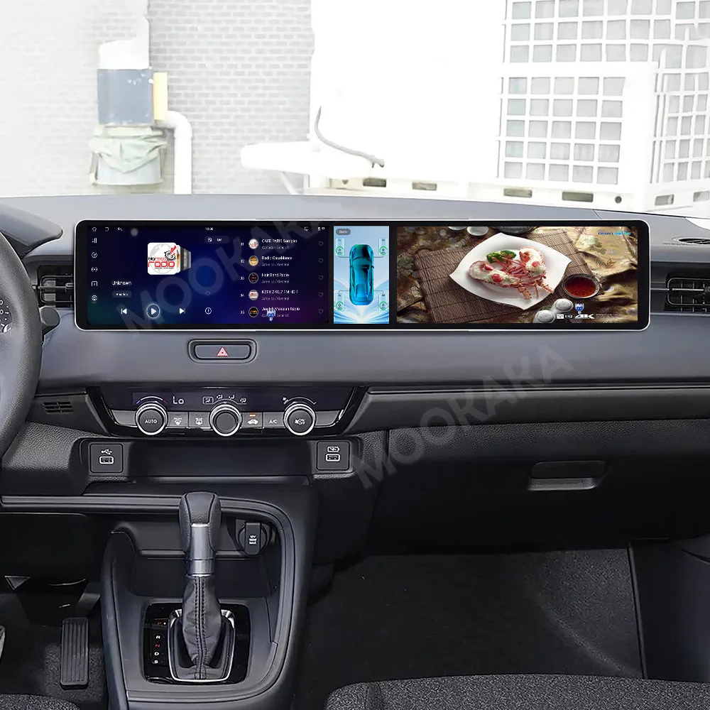 Double 12.3 Inch Screen Car Radio For Honda XR-V 2023-2026 Android GPS Navigation Multimedia Video Stereo Receiver Head Unit