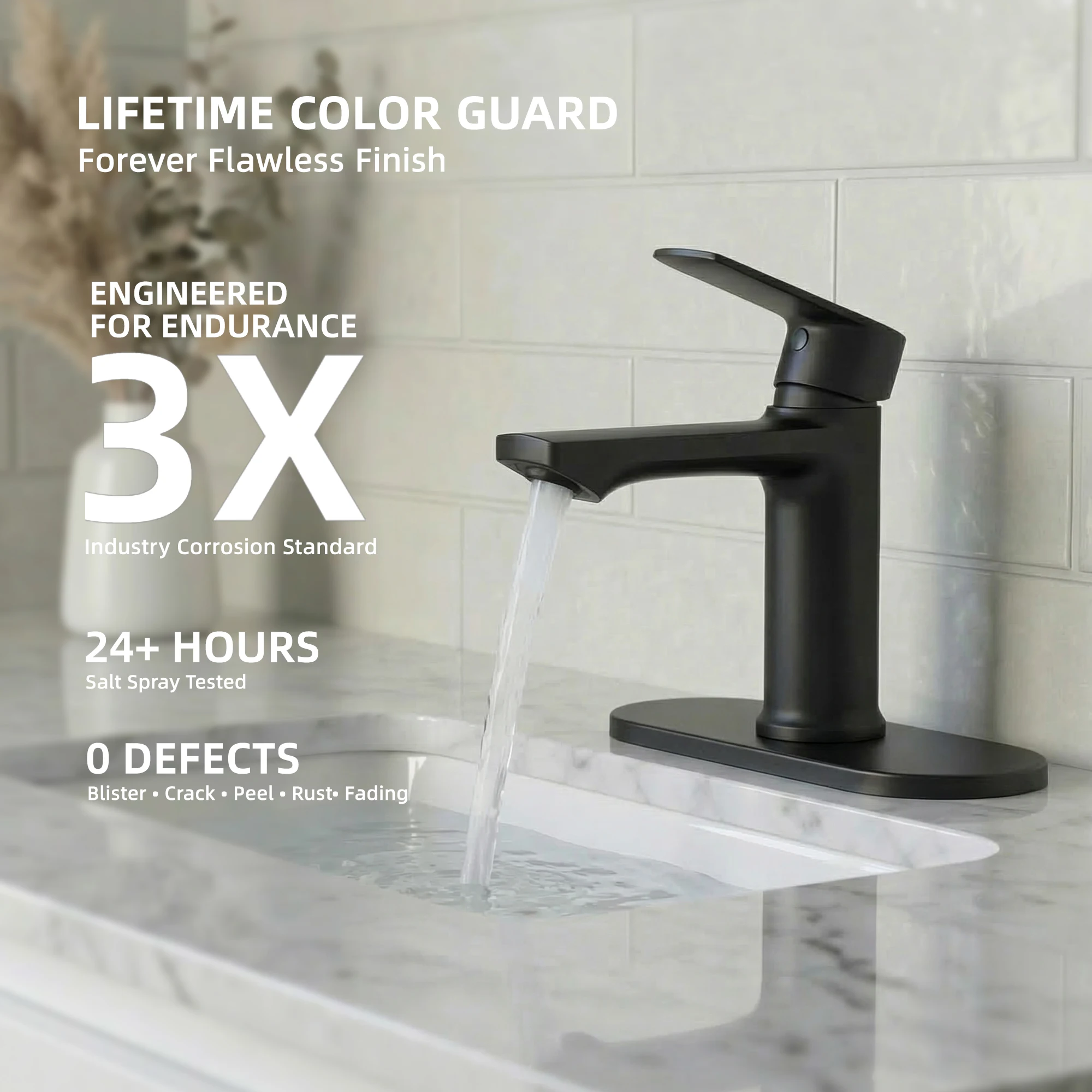

BELZ Chrome Bathroom Faucet, Modern Single Handle Single Hole Bathroom Vanity Sink Faucet with Pop-Up Drain & Mounting Deck, Easy to Install for Bathroom Restroom