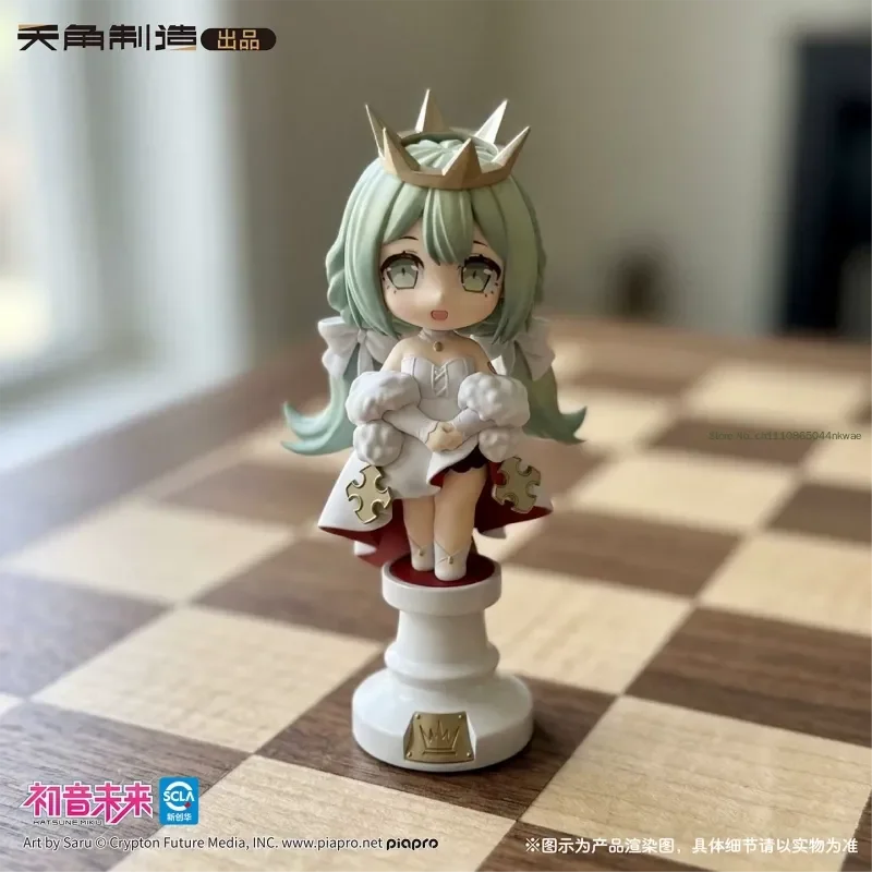 Genuine Hatsune Miku International Chess Series Blind Box Mini Black White Chess Anime Figure Model Desktop Decoration Girl Gift view 3