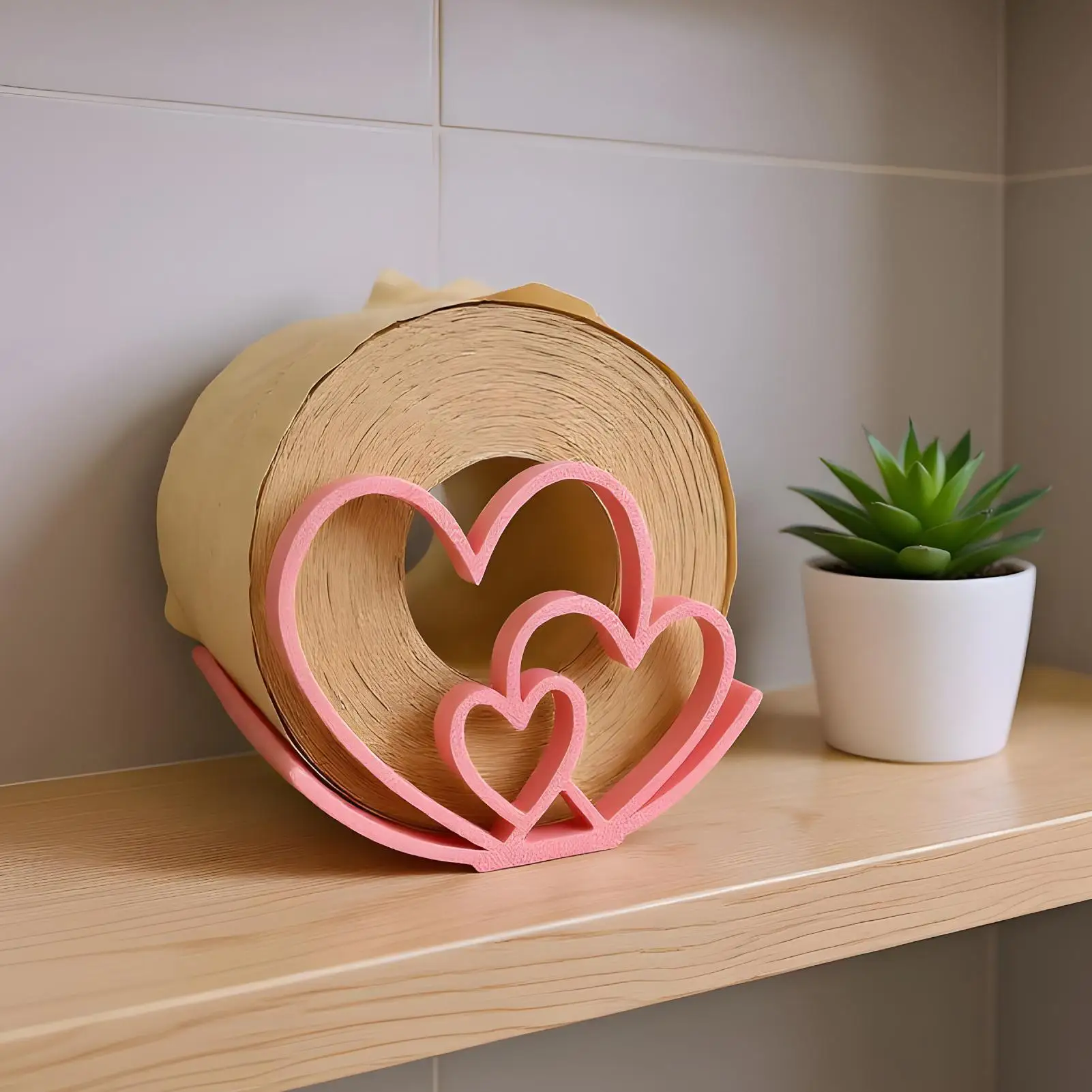 

Paper Towels Holder Heart Shape Modern Storage Paper Towel Holder For Farmhouse Home Bathroom Toilet Cabinet Bar Apartment Rv
