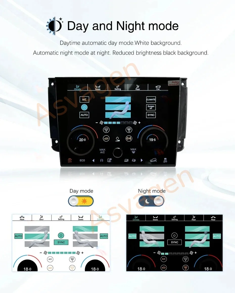 For Land Rover Discovery Sport L550 2014-2020 10.4inch Touch Climate Board AC Panel Display LCD Screen