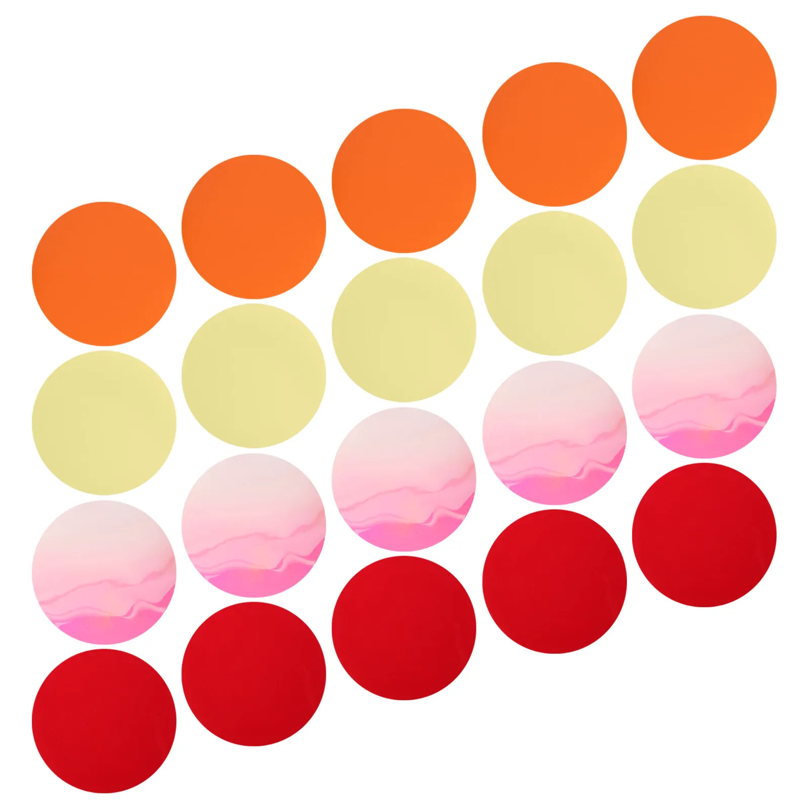 20Pcs Ultra Thin Adhesive Color Changing Light Gel Sheets 2.6 Inch for Office Bedroom Stage Lighting Photography
