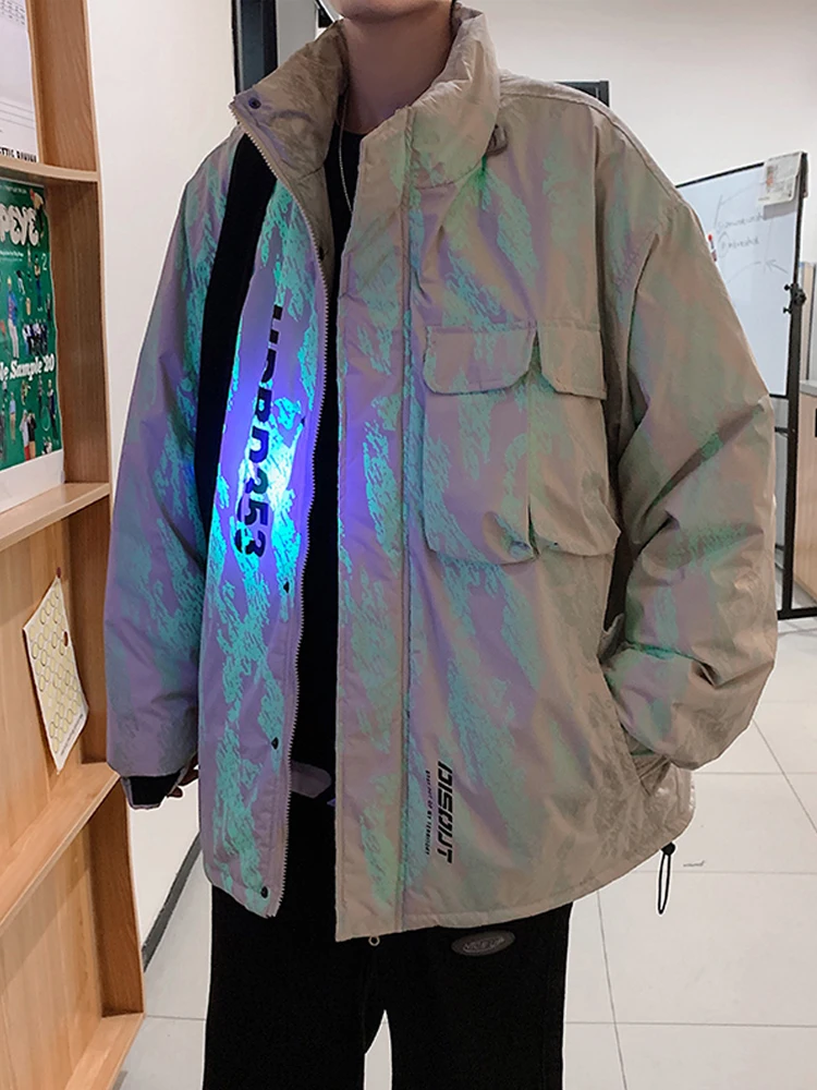 

West Coast Oversize Jaet Men's Trendy Street Sle Workwear Jaet High Quali Couple's Outfit Commute Faion Long Sve...