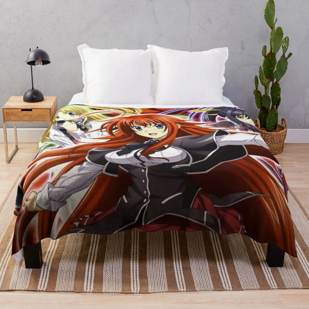 High School dxd 3 Throw Blanket large knitted plaid synthetic skin blanket crochet blanket