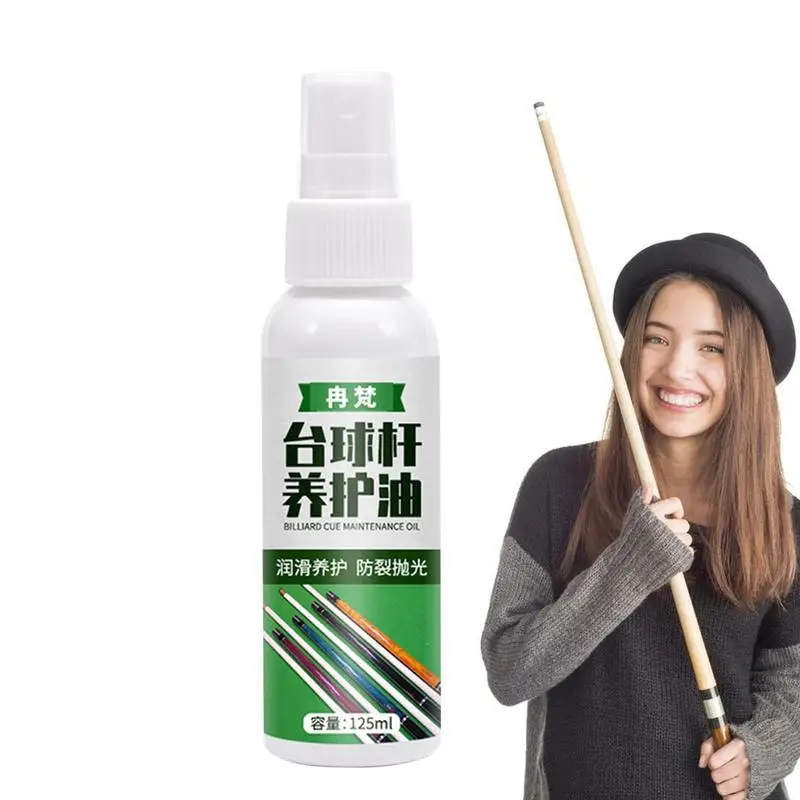 Pool Cue Cleaner 125ml Billiards Cue Shaft Cleaner Cue Cleaning Anti Cracking Pool Cue Shaft Polish For Smooth Performance