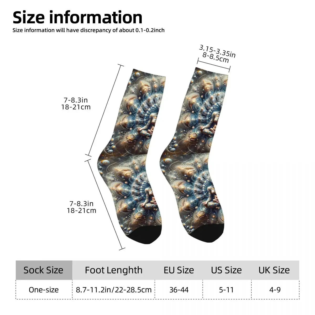 New Life Sock Printed Man Polyester