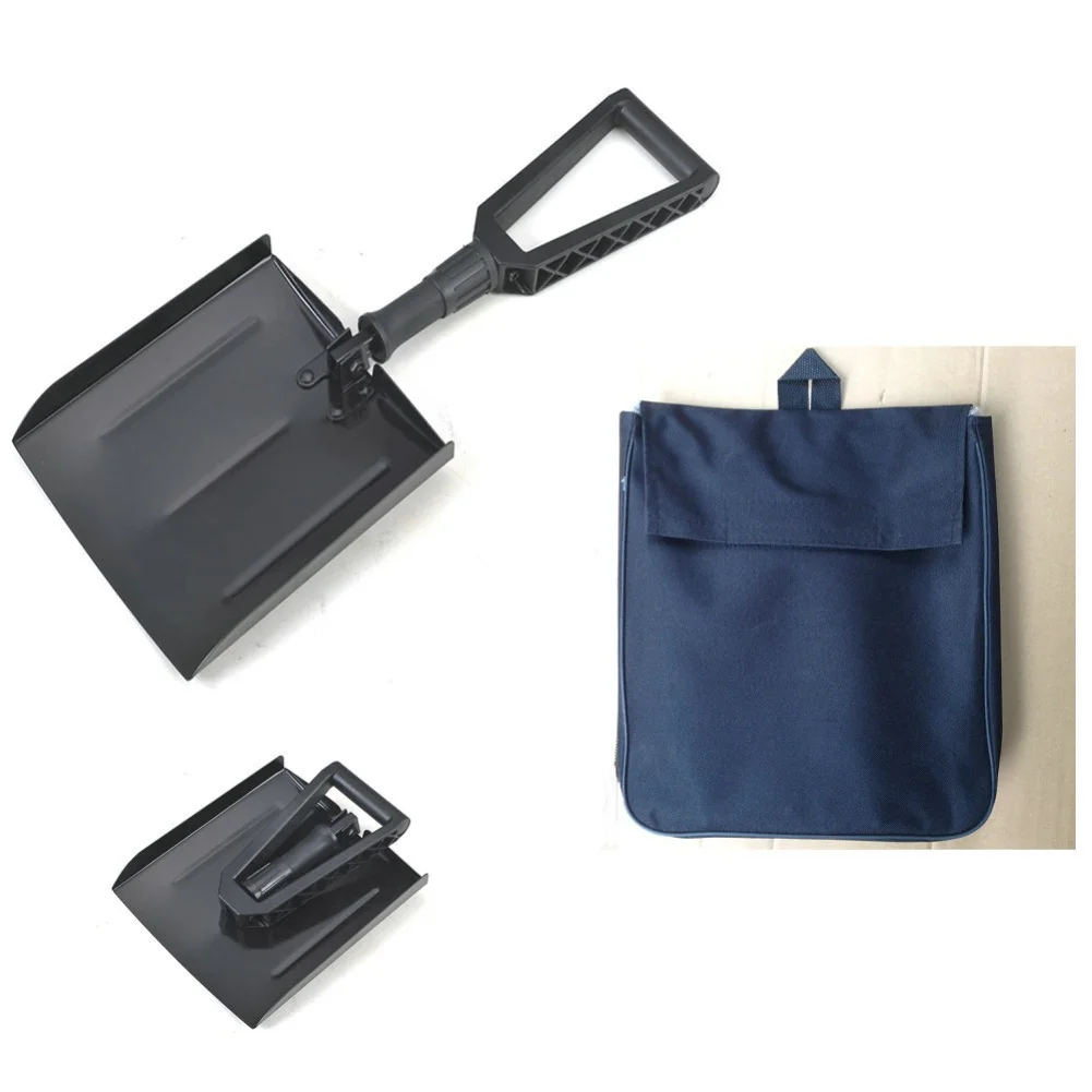 For Car Trunk Collapsible Shovel Folding Snow Shovel Compact Snow Shovel With Pouch Snow Shovel Multi-purpose Use