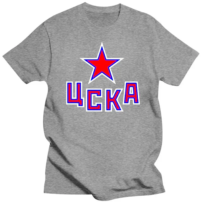 2022 New HC CSKA Moscow KHL Russian Professional Hockey RED T-Shirt  Handmade