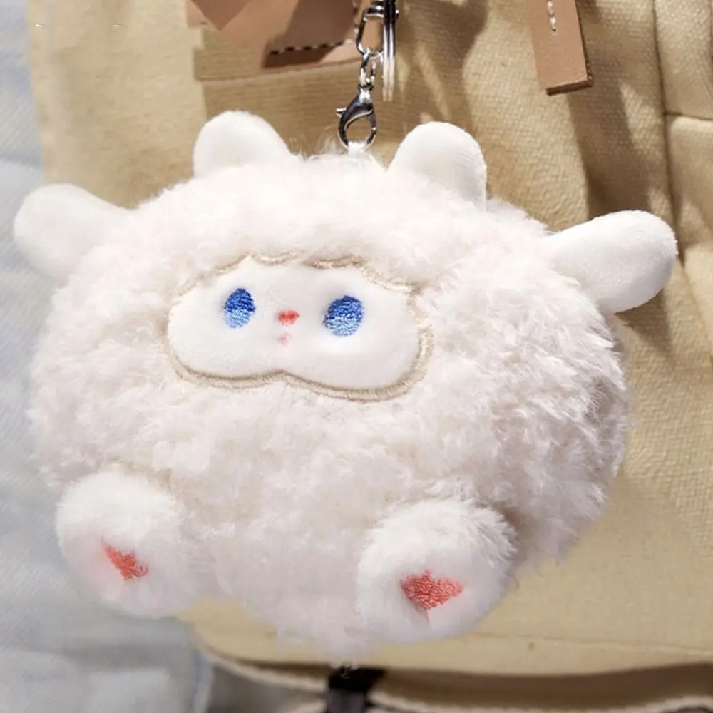 Soft Plush Doll Keychain Plush PP Cotton Kids Stuffed Animal Toys Car Key Ring Cartoon Cute Bag Pendant DIY Trinket