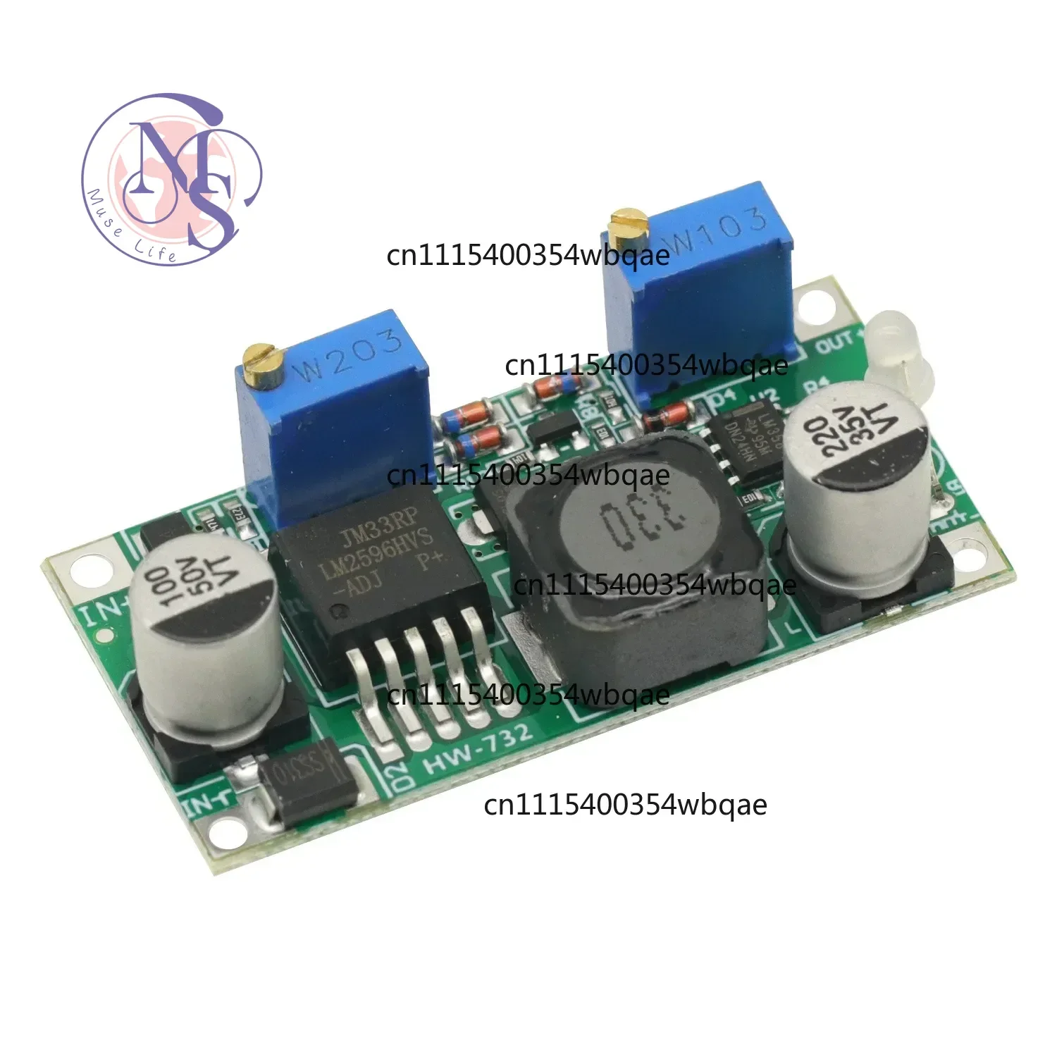 ZOCI-FOR-LM2596HVS DC/DC Buck Step Down Module 60V 3A CC CV Constant Current Voltage LED Indicator, Replacement Parts