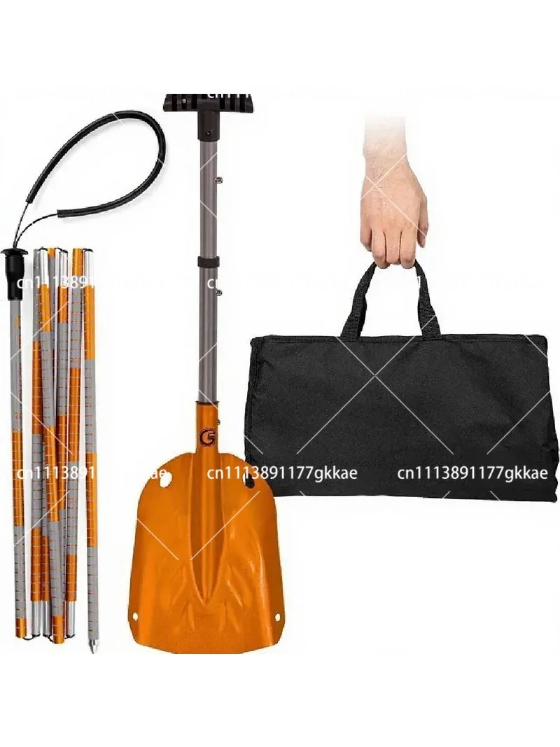 Aluminum Alloy Snow Depth Probe Rod, Search and Rescue Snow Shovel Tool, Portable Snow Measurement Equipment