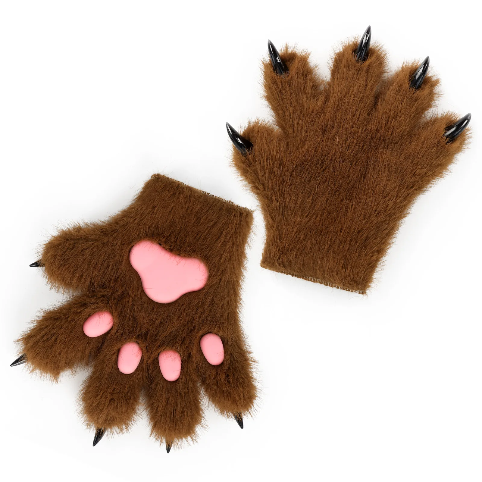 هالوين أفخم القط باو قفازات فروي تأثيري اليد الدمى أنيمي زي الدعائم الطرف الحيوان التميمة مخالب