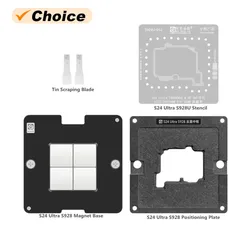 AMAOE Strong Magnetic Planting Tin Platform for SAMSUNG S24 Ultra S928U Motherboard Middle Layer Repair BGA Reballing Stencil