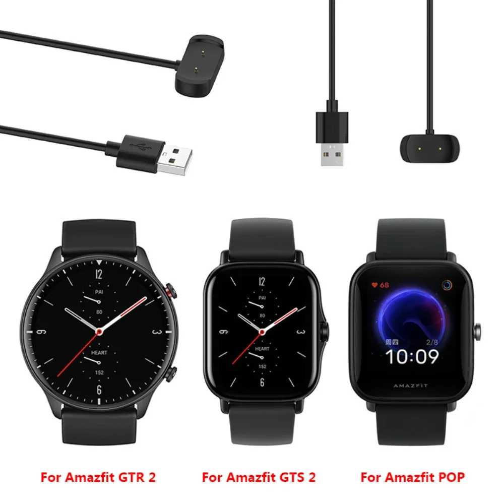 USB Charger For Amazfit GTS 2e GTS4 Mini bip 5 bip3 pro Active Charging Cable For Huami Amazfit GTR 2 Pop pro Smart Watch