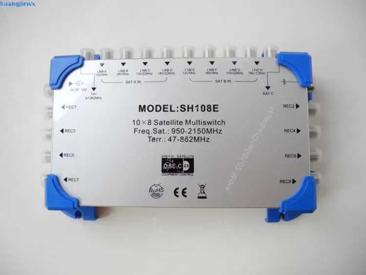 10 in 8 Out Satellite Multi-Channel Switch More in And Out Switch Sh108e