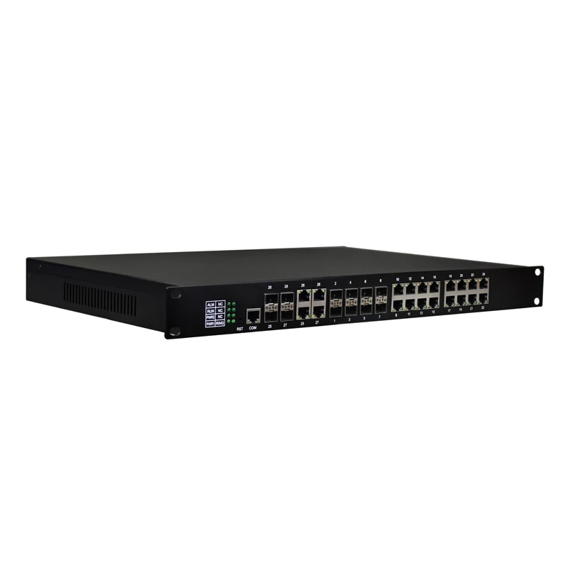 

Управляемый 8-портовый гигабитный Ethernet + 16-портовый промышленный кольцеволоконный сетевой коммутатор SFP 1000M с комбинированным SFP/Ethernet