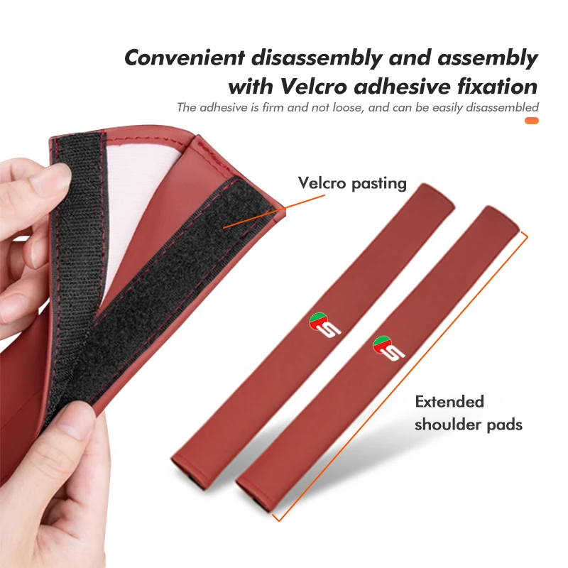 ل جاكوار سيارة حزام الأمان غطاء تنفس هولي حزام بطانة حماية S-نوع F-نوع X-نوع F-Pace I-Pace E-Pace XFR XKR #2