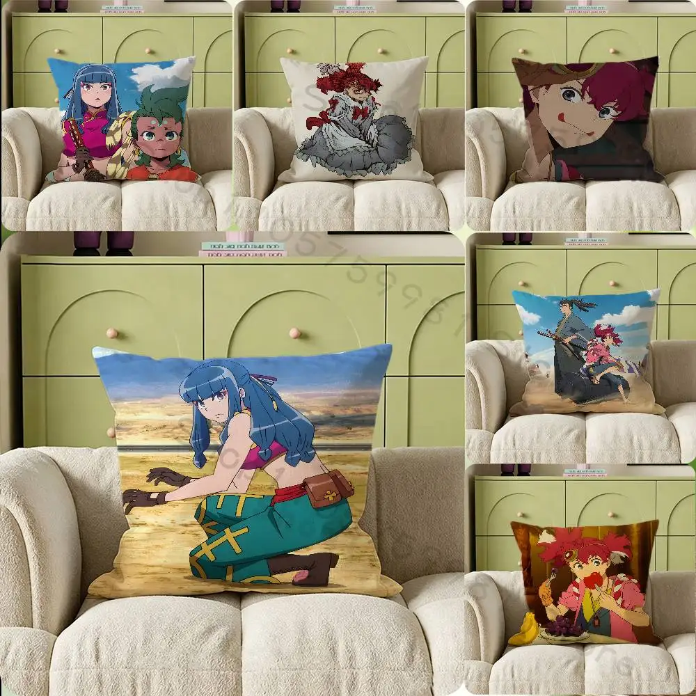 Sorano Isshiki Anime R-Ranman Print Throw Pillow Cover Square Cushion Case for Living Room Bedroom Decor