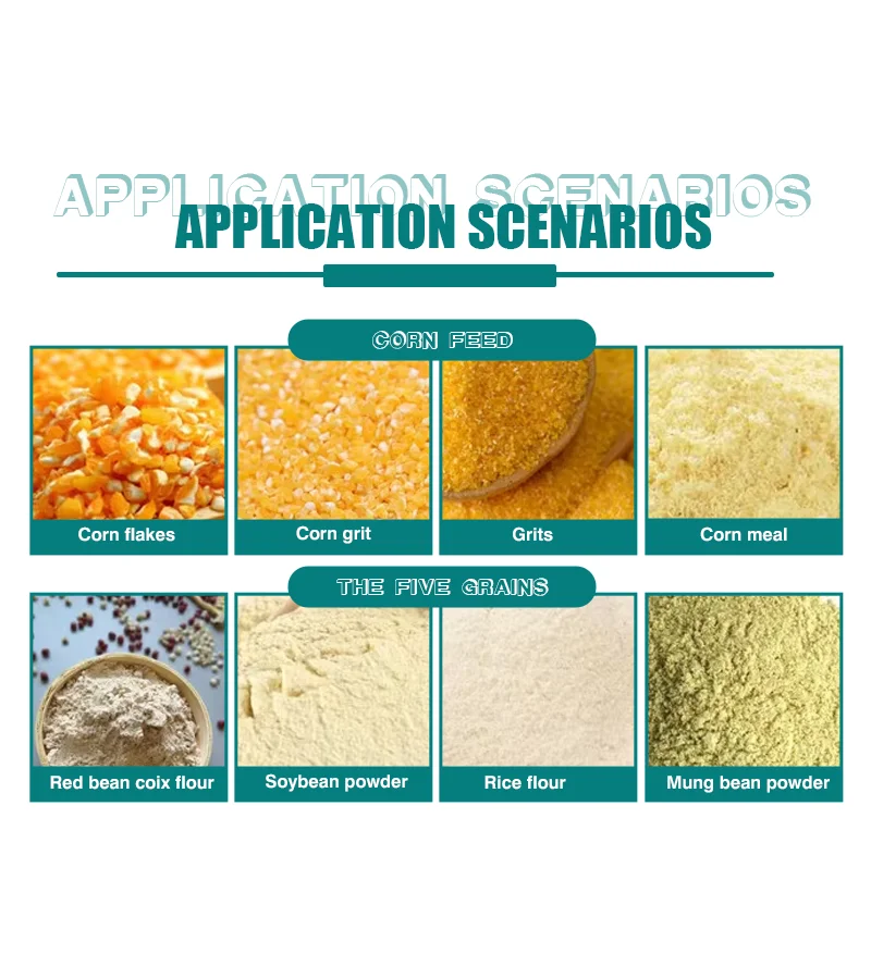 Mesin Pengolah Biji-bijian Penggiling Komersial Jagung Beras Kedelai Penggiling Bubur Tepung Biji-bijian