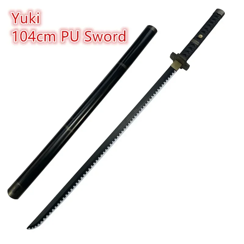 

1:1 Cosplay Sword Zoro Katana Trafalgar Law Black Sword Weapon Katana Ninja Knife Samurai Prop Safety PU Toy 104cm