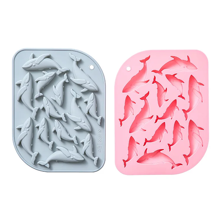 13-gaats siliconen mal met walvisvormen in verschillende maten bakgereedschappen ijsrooster chocolade cakevorm taartdecoratie accessoires
