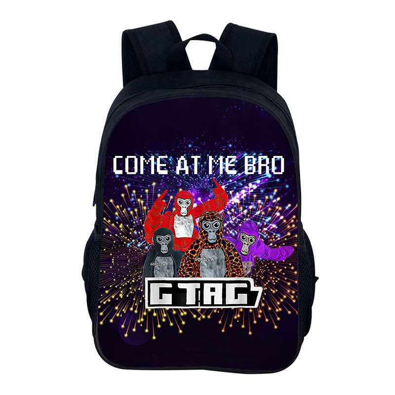 Mochila escolar con etiqueta de gorila, Mochila escolar con etiqueta de gorila, Mochila con etiqueta de gorila, Mochila para estudiantes, regalo de Navidad