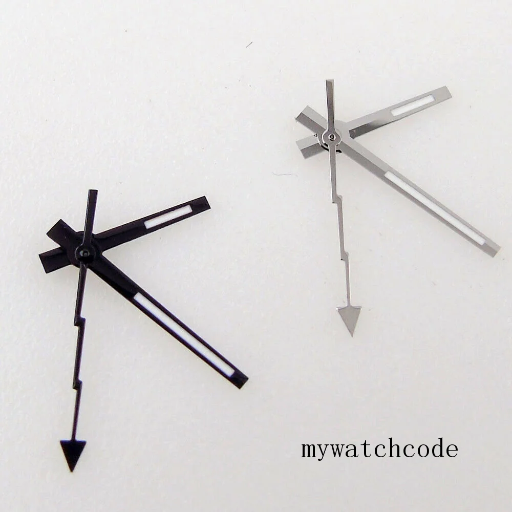 

Black/Silver Watch Hands Needles Flash Hand Watch Spare Parts Fit NH35 NH36 Miyota82 Series DG2813 ETA2824 2836 PT5000