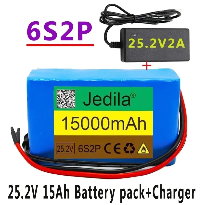 

Genuino Batería.de.litio.de.24v.15Ah.6s2p.25,2v.15000mAh.para.bicicleta.eléctrica.ciclomotor.batería