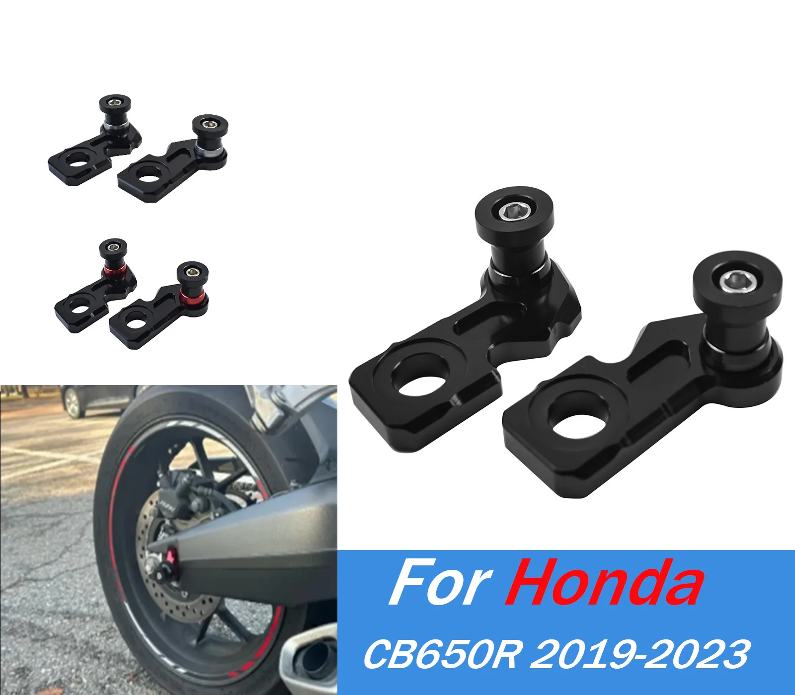 

For Honda CB CBR 650R 2019-2023 SwingArm Spools Sliders Stand Screws Bolts Motorcycle Accessories for CB650F CBR650F CB650R CBR