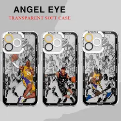Cute Basketball Star Phone Case for Apple iPhone 15 16 Pro XS Max 13 14 Plus XR SE 7 8 12 11 Pro plus Matte