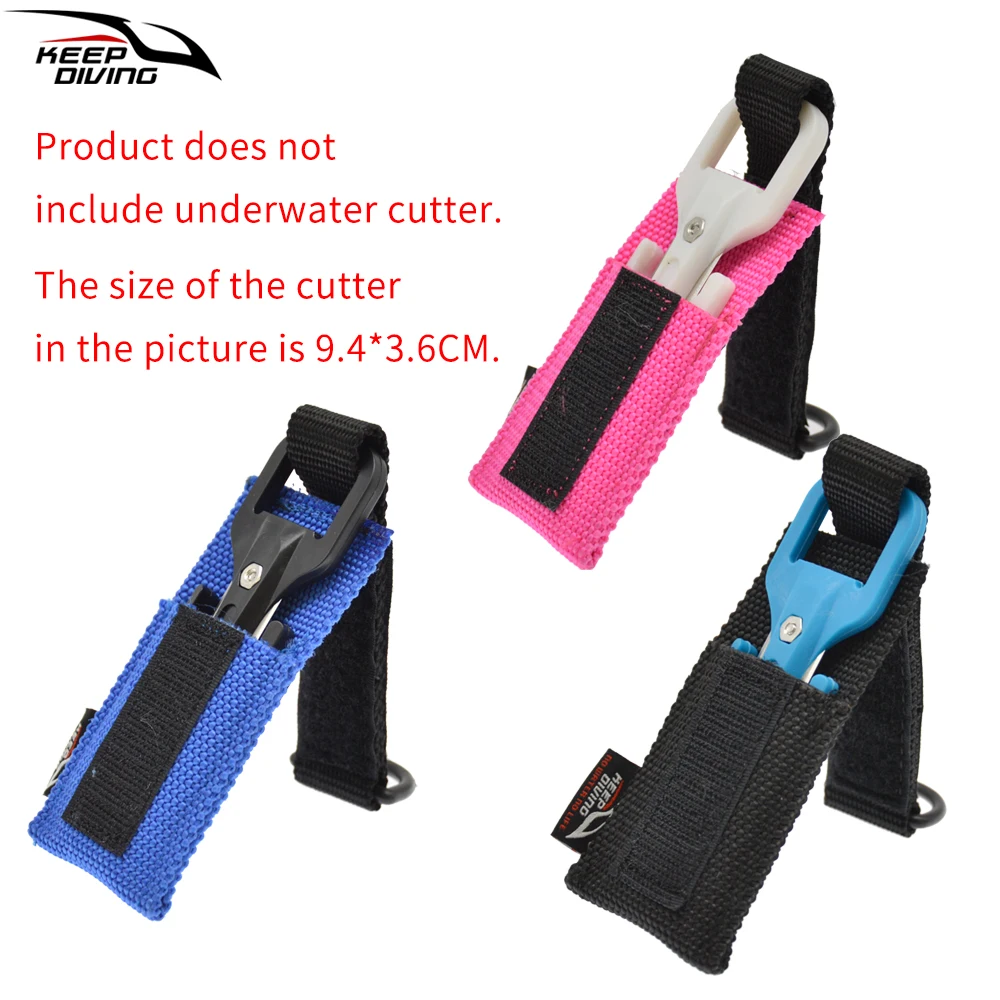 1PCS Diving Underwater Cutting Special Knife  Cutter Cover Can Be Worn Through 5CM Webbing Wear-resistant Nylon Cutter Cover view 2