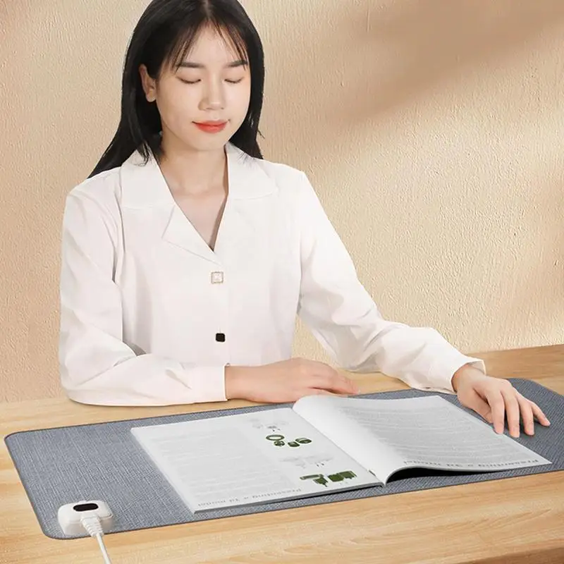 Electric Heat Mouse Pad Table Mat Display Temperature Heating Mouse Pad Keep Winter Warm Hand For Office Computer Desk Keyboard