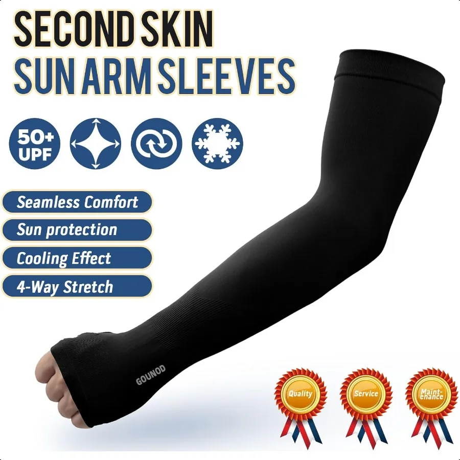 GOUNOD Gardening Sleeves to Cover Arms for Women with Thumb Holun Protection SPF Cooling Driving UV Blocking