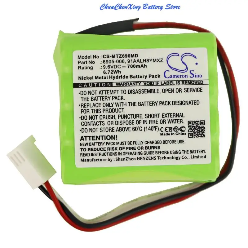 

Cameron Sino 9.6V 700mAh Battery 6905-006 91AALH8YMXZ 91AAALH8YMXZ for Morita DentaPort Root ZX, DentaPort ZX +TOOL
