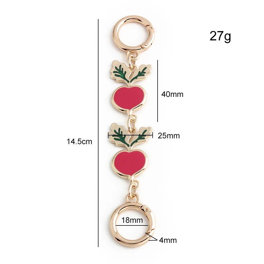 

HOLIN Purse Strap Extenders Purse Chain For Handbag Shoulder Bag Crossbody Red Carrot Clould Pearl Bag Extender Chain Fashion