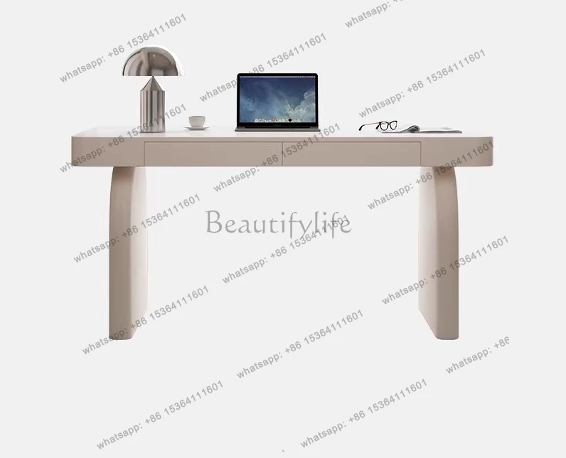 

French cream style desk household light luxury modern simple style writing computer desk