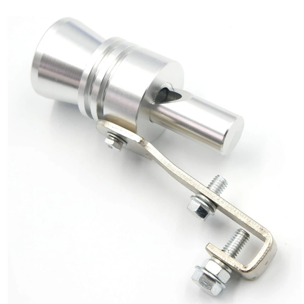 Car Turbo Sound Whistle Exhaust Tailpipe Blow Off Valve Bov Aluminum Universal Auto Accessories Size XL