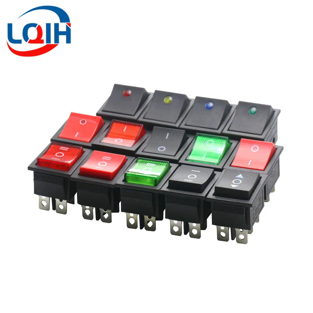 2PCS KCD4 Rocker Switch ON-OFF 2 Position 4 Pins / 6 Pins Power Switch 2 Position 16A 250VAC/ 20A 125VAC Ship Type Switch image 2