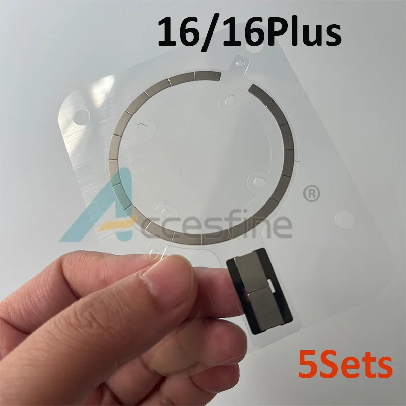 5xBack Housing Cover Glass Magnetic Replacement For iPhone 16 15 14 13 12 Pro Max Mini Wireless Charging Magnet Module view 5