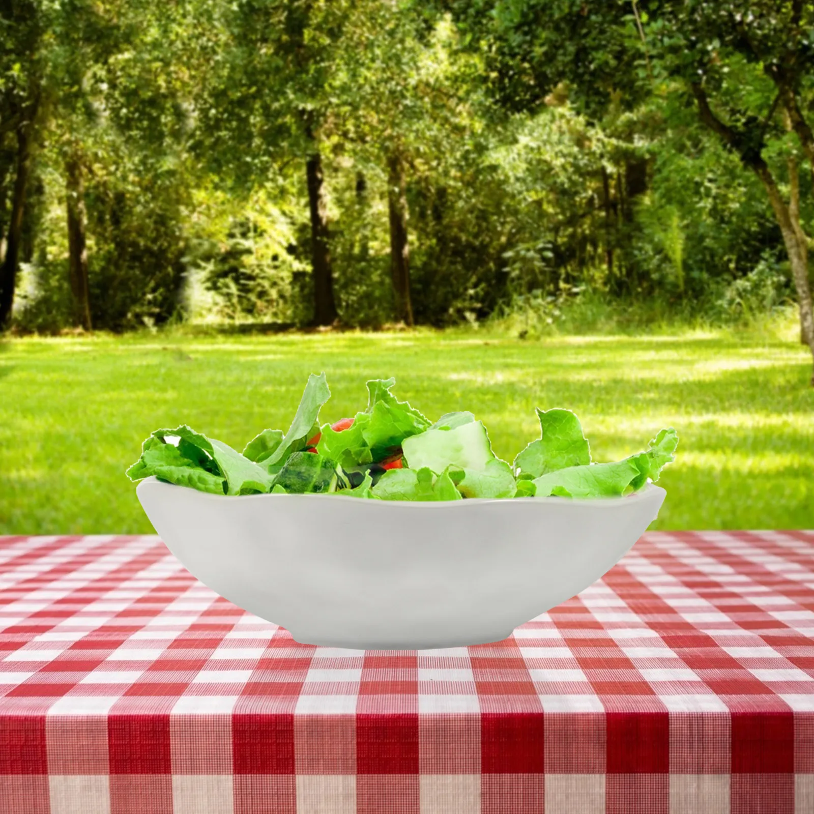 

1Pcs Ceramic Soup Bowl Smooth Surface Round Noodle Bowl Food Server for Rice Salad Instant Noodle Household Kitchen