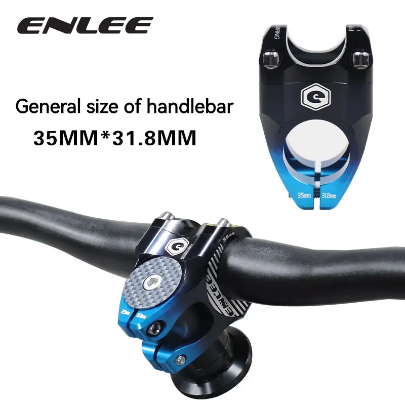 

ENLEE CNC Aluminum Bicycle Stems 31.8mm Mountain Gradient Color Bike Bridge Short Power 35mm Rod Handlebar Table Adjustable Stem