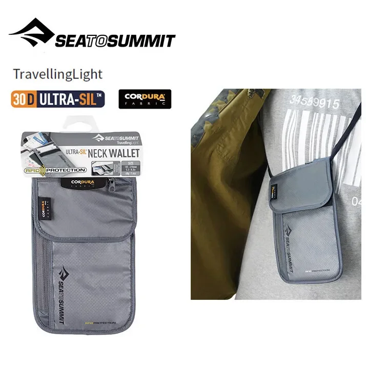 Sea to Summit Travel Neck Pouch Neck Wallet with RFID Blocking seatosummit RFID Neck Wallet