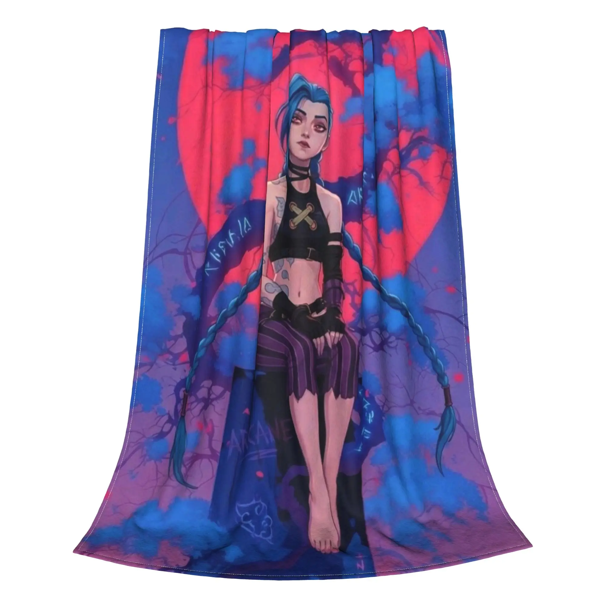 jinx jinx Blanket Autumn/Winter Cute Ultra-Soft Throw Blankets For home Plush Thin Quilt