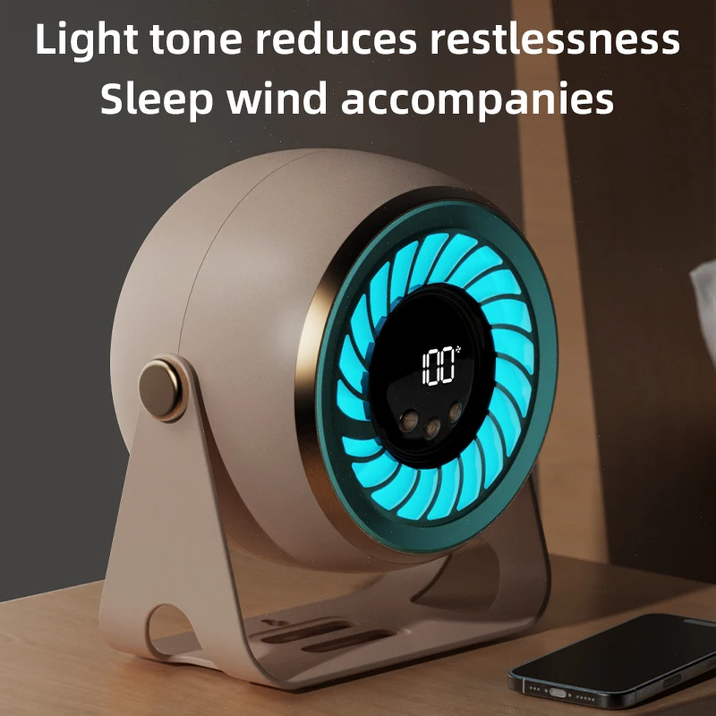 

Portable Desktop Fan Mini USB Rechargeable Quiet Tabletop Fan Adjustable Speeds Compact Personal Fan