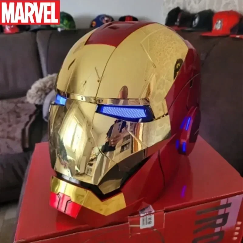 Wearable Iron Man MK5 1/1 Helmet Marvel The Avengers Transformable Electric Voice-activated Open Closing Collection Decoration